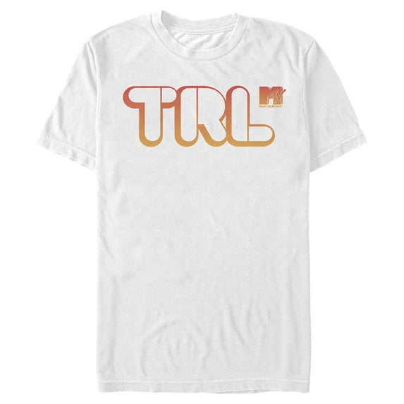Men's MTV TRL Bubble Letters Graphic Tee White Medium