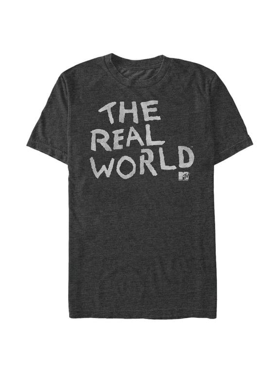 Men's MTV The Real World Logo Graphic Tee Charcoal Heather Large
