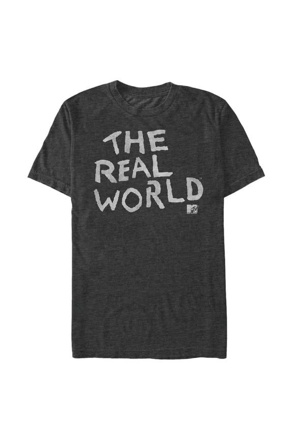 Men's MTV The Real World Logo Graphic Tee Charcoal Heather Small