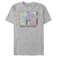 thumbnail image 1 of Men's MTV Tie Dye Block Logo Graphic Tee Athletic Heather 2X Large, 1 of 5