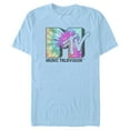 thumbnail image 1 of Men's MTV Tie Dye Logo  Graphic Tee Light Blue Medium, 1 of 3