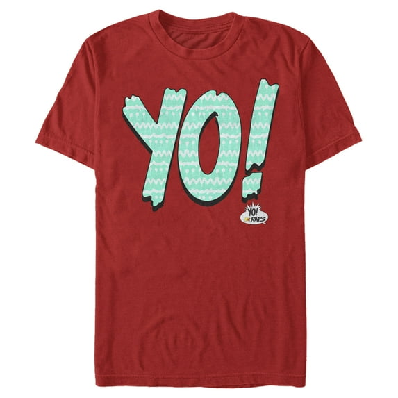 Men's MTV Yo Raps Pajama Print Graphic Tee Red Small