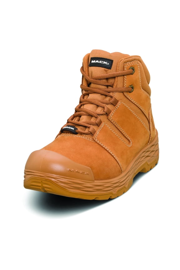 Men’s Steel Toe Hiker Work Boot Side-Zip Slip Resistant SD Force Shift Honey