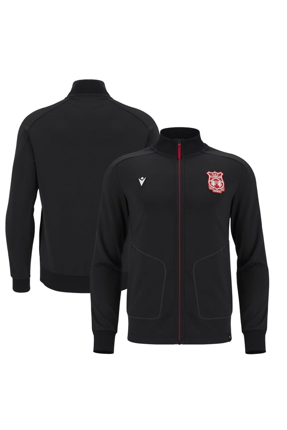 Men's Macron Black Wrexham Anthem Full-Zip Jacket