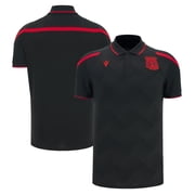 Men's Macron Black Wrexham Travel Polo