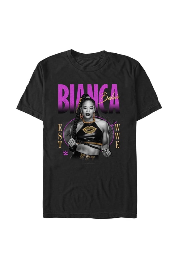Men's Mad Engine  Black Bianca Belair EST of WWE T-Shirt