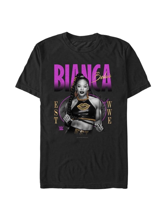 Men's Mad Engine Black Bianca Belair EST of WWE T-Shirt