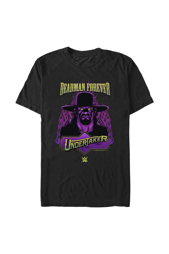 Men's Mad Engine  Black The Undertaker Deadman Forever T-Shirt