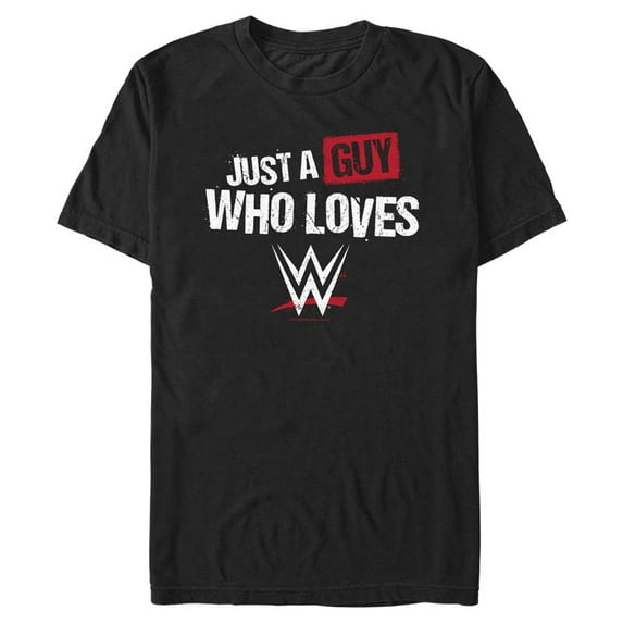 Men's Mad Engine Black WWE Just A Guy T-Shirt