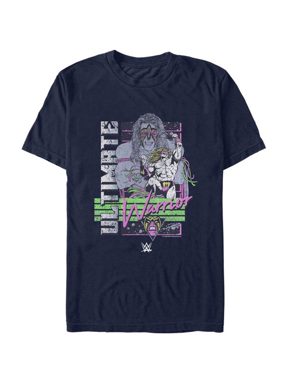 Men's Mad Engine Navy The Ultimate Warrior Space Graphic T-Shirt