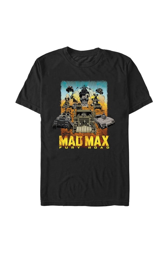 Men's Mad Max: Fury Road Mad Vehicles  Graphic T-Shirt