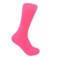 thumbnail image 1 of Men's Magenta( Bright Pink) Solid Color Dress Casual Socks, 1 of 1