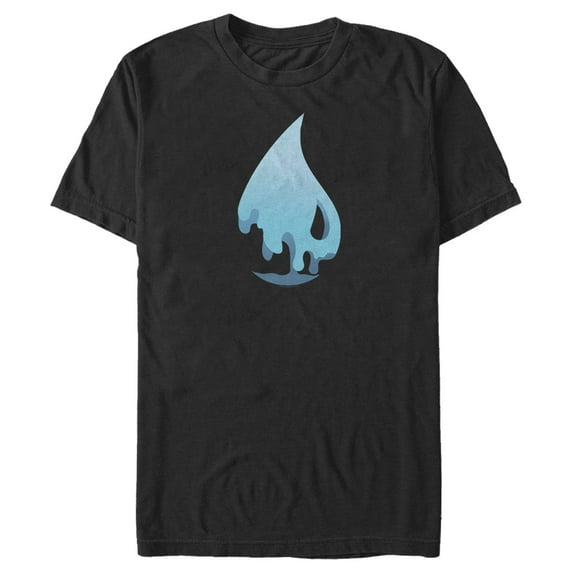 Men's Magic: The Gathering Blue Mana Water Symbol Graphic Tee Black Large