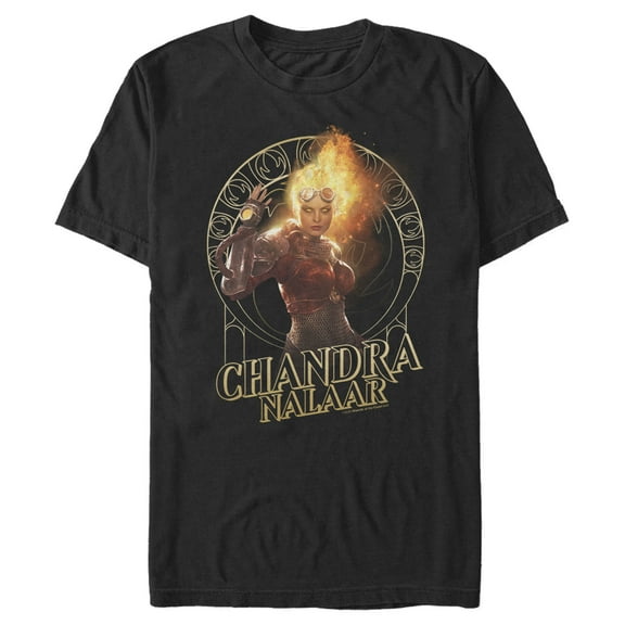 Men's Magic: The Gathering Chandra Nalaar Flames Graphic Tee Black 3X Large
