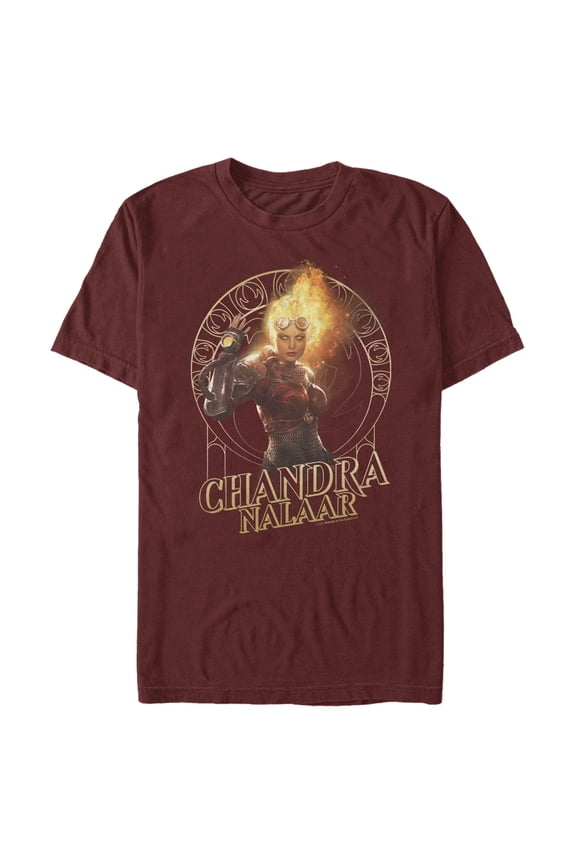 Men's Magic: The Gathering Chandra Nalaar Flames Graphic Tee Cardinal Medium