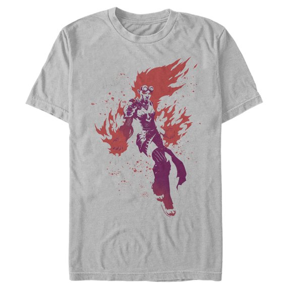 Men's Magic: The Gathering Chandra Nalaar Portrait Graphic Tee Silver Small