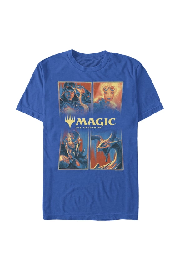 Men's Magic: The Gathering Character Panels Graphic Tee Royal Blue 3X Large