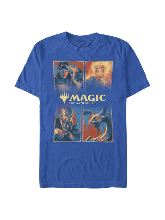 Men's Magic: The Gathering Character Panels Graphic Tee Royal Blue Large