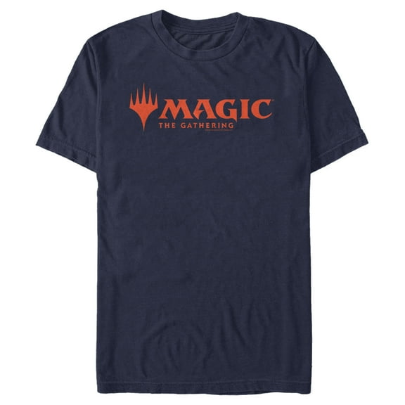 Men's Magic: The Gathering Daring Logo Graphic Tee Navy Blue Medium