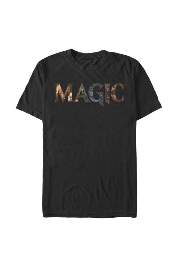 Men's Magic: The Gathering Decorative Logo Graphic Tee Black 2X Large