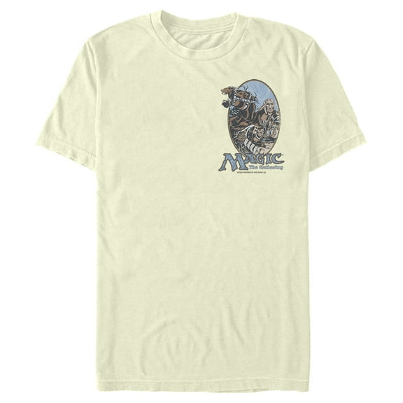 Men's Magic: The Gathering Fifth Edition Badge  Graphic Tee Beige 2X Large