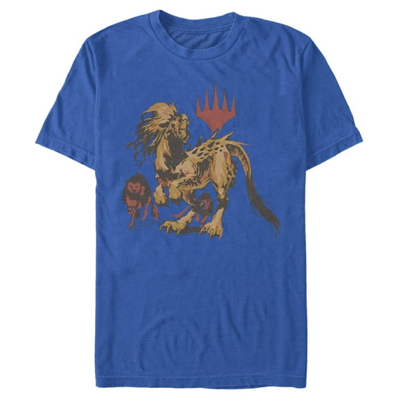 Men's Magic: The Gathering Ikoria Deadly Behemoth  Graphic Tee Royal Blue Small