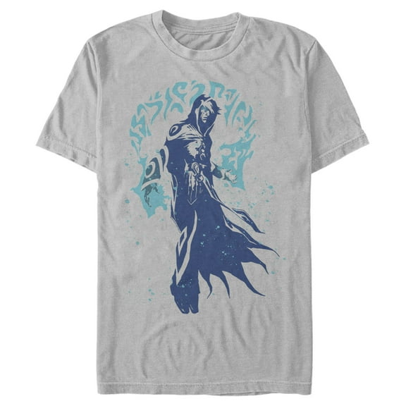 Men's Magic: The Gathering Jace Beleren Portrait  Graphic Tee Silver X Large