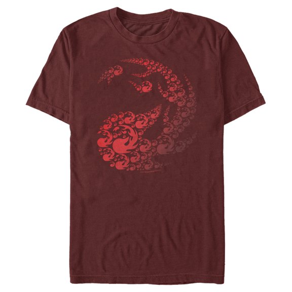 Men's Magic: The Gathering Mana Decorative Fireball Symbol  Graphic Tee Cardinal X Large