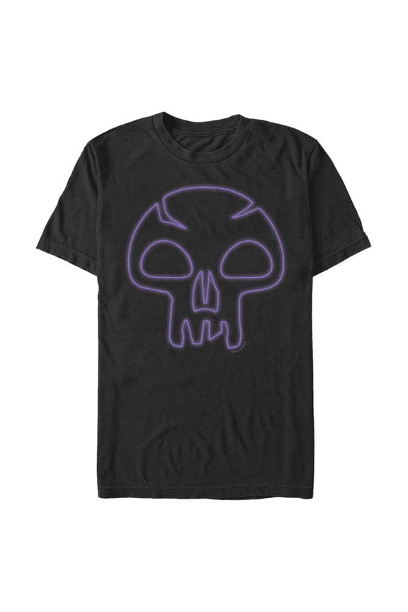 Men's Magic: The Gathering Mana Skull Outline Graphic Tee Black Large