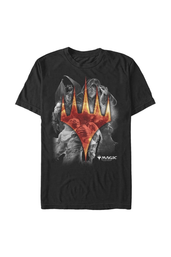 Men's Magic: The Gathering Planeswalker Collage Graphic Tee Black 3X Large