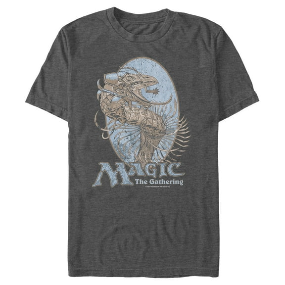 Men's Magic: The Gathering Urza's Saga Art  Graphic Tee Charcoal Heather 3X Large