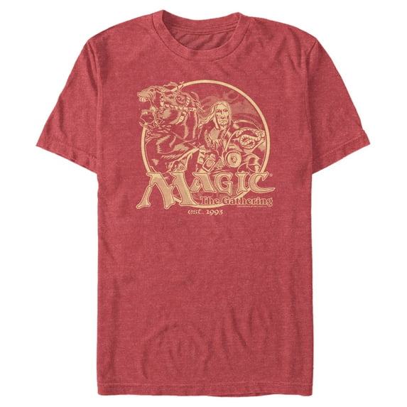 Men's Magic: The Gathering Vintage Fifth Edition Box Graphic Tee Red Heather Small