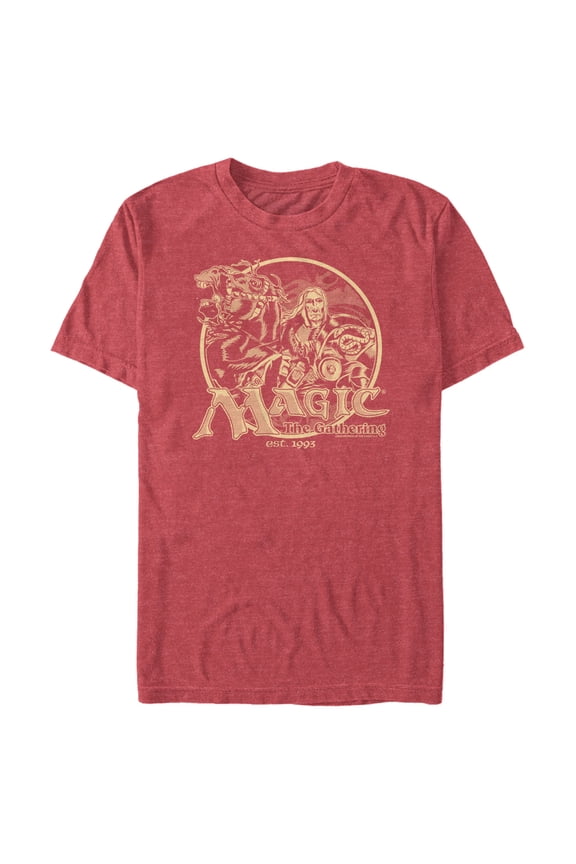 Men's Magic: The Gathering Vintage Fifth Edition Box Graphic Tee Red Heather X Large