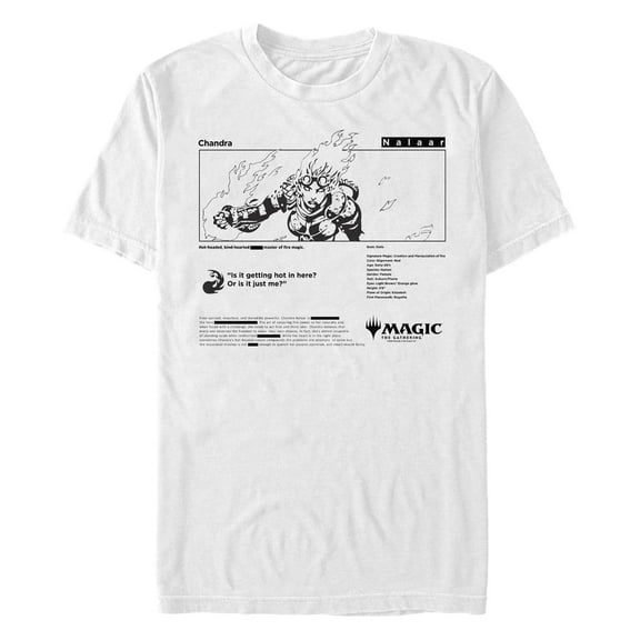 Men's Magic the Gathering Chandra Story Card  Graphic T-Shirt