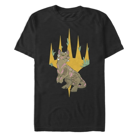 Men's Magic the Gathering Ikoria Dinosaur Cat  Graphic T-Shirt