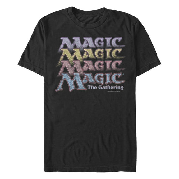 Men's Magic the Gathering Rainbow Fade  Graphic T-Shirt