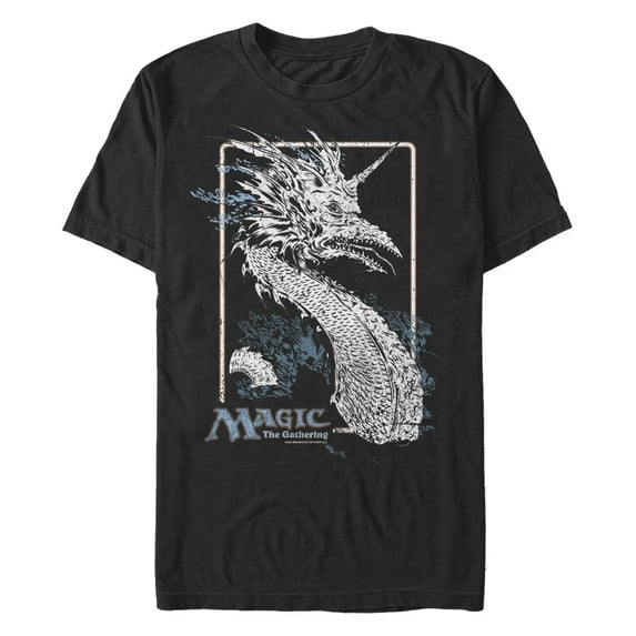 Men's Magic the Gathering Vintage Lurking in Waves  Graphic T-Shirt