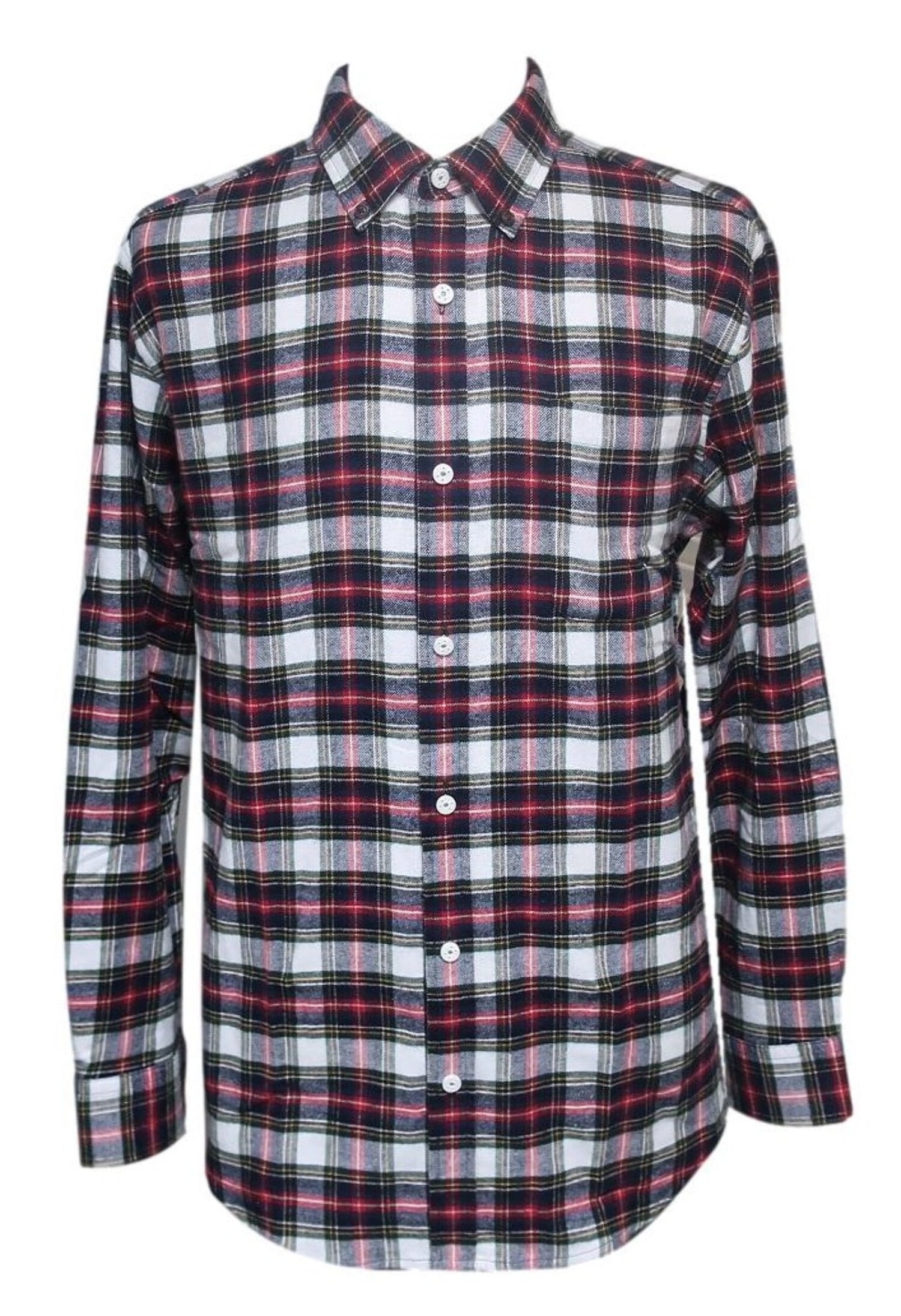Men's Closure ShirtsSolids or Flannel Plaids