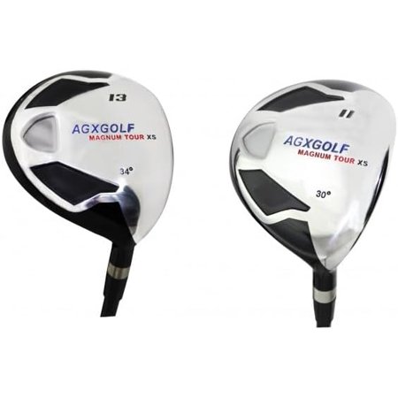 Men's Magnum 11 + 13 Fairway Utility Woods Set: Graphite Shafts + Head Covers Right Hand, Cadet, Regular or Tall Length, Senior, Regular or Stiff Flex