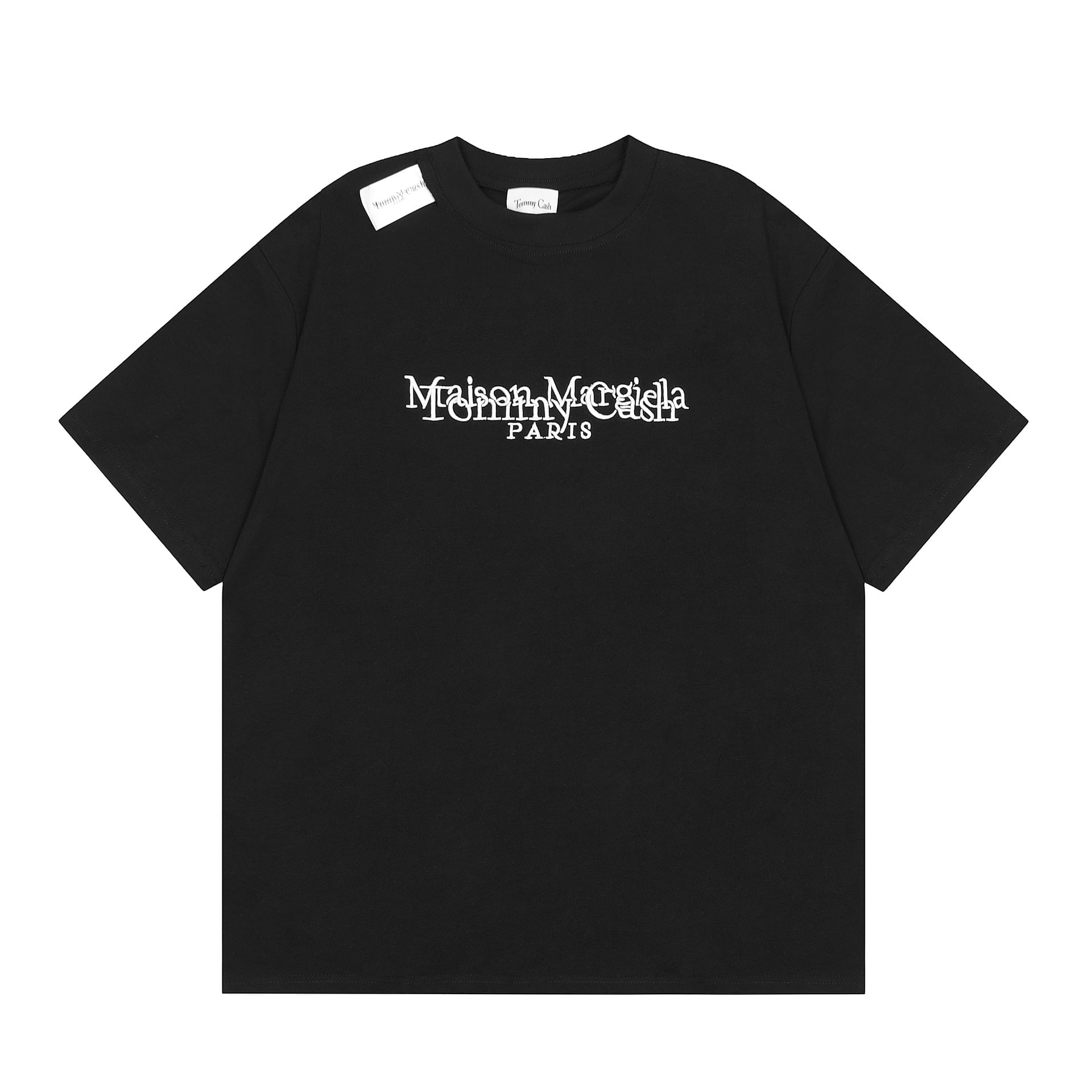 Tシャツ・カットソー Maison Margiela 'Maison Margiela Paris' T-shirt Men's Maison Margiela T-shirt hip hop pattern fitness short