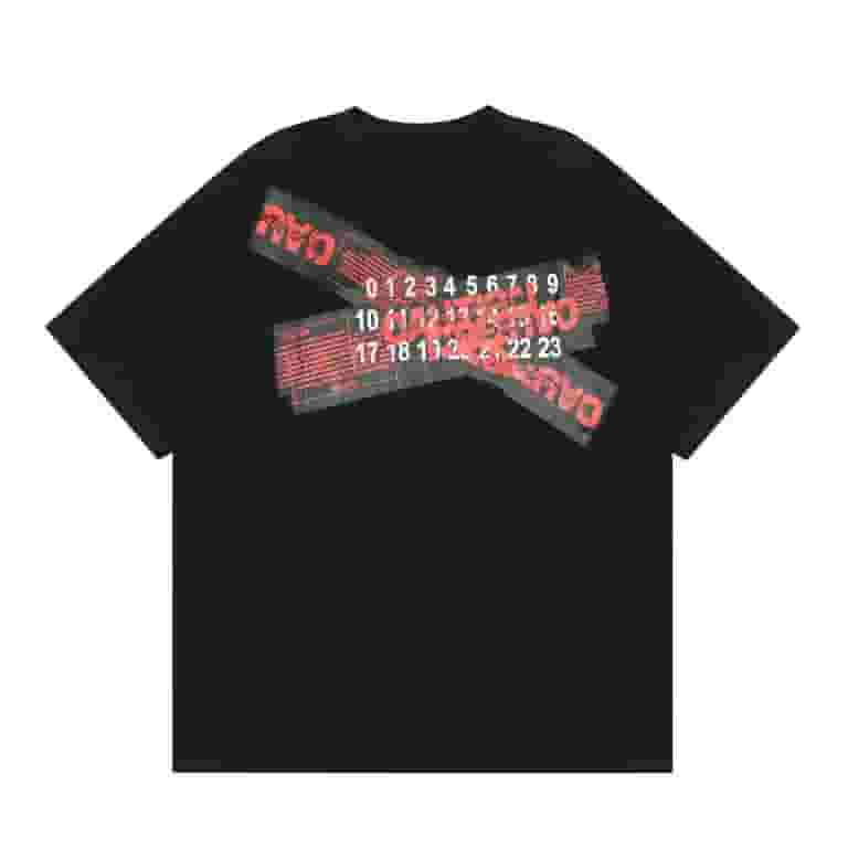 Tシャツ・カットソー Maison Margiela SHORT-SLEEVED SWEATSHIRT Men's Maison Margiela T-shirt hip hop pattern fitness short