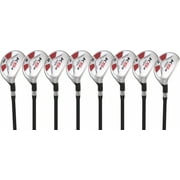 Mens Majek Golf All Hybrid Complete Full Set ، والتي تتضمن # 3 ، 4 ، 5 ، 6 ، 7 ، 8 ، 9 ، PW Regular Flex Graphite Shaft. الأداة المساعدة الجديدة R Flex Club
