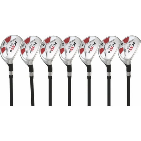 Men's Majek Golf All Hybrid Complete Full Set, which includes: #5, 6, 7, 8, 9, PW +SW Senior Flex Right Handed New Utility "A" Flex Club