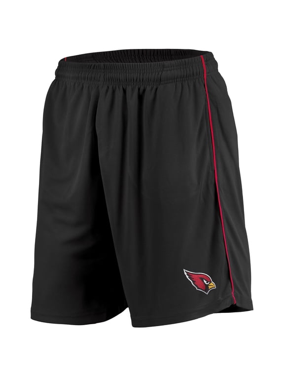 Men's Majestic Black Arizona Cardinals Mesh Shorts