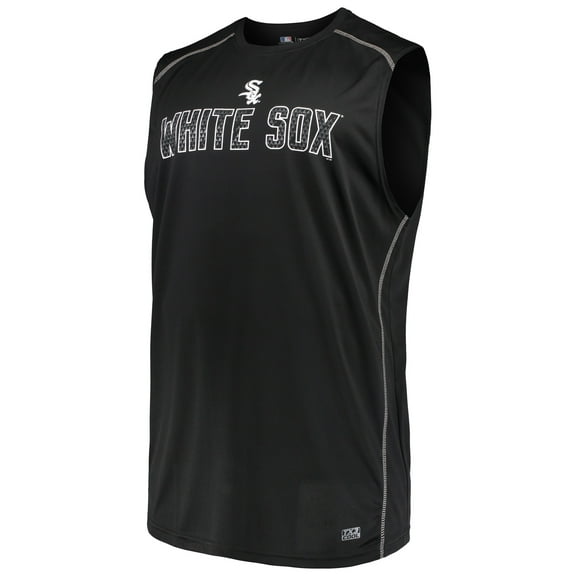 Men's Majestic Black Chicago White Sox Big & Tall Legendary Strength Tank Top