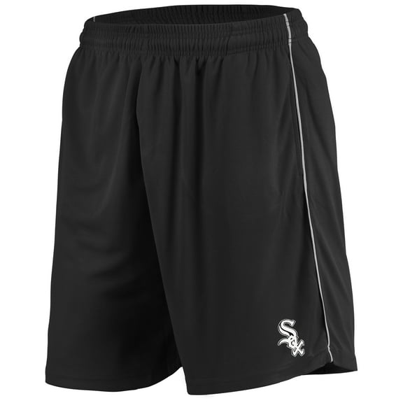 Men's Majestic Black Chicago White Sox Mesh Shorts