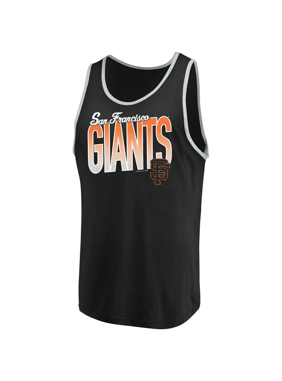 Men's Majestic Black/Heathered Gray San Francisco Giants Within Reach Tank Top