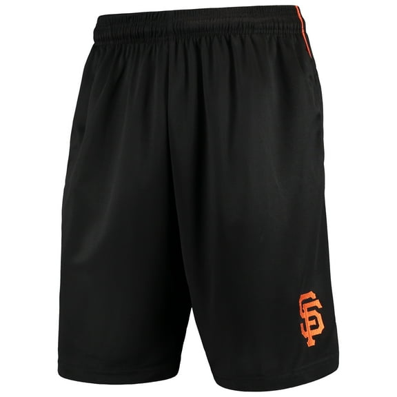 Men's Majestic Black San Francisco Giants Mesh Shorts