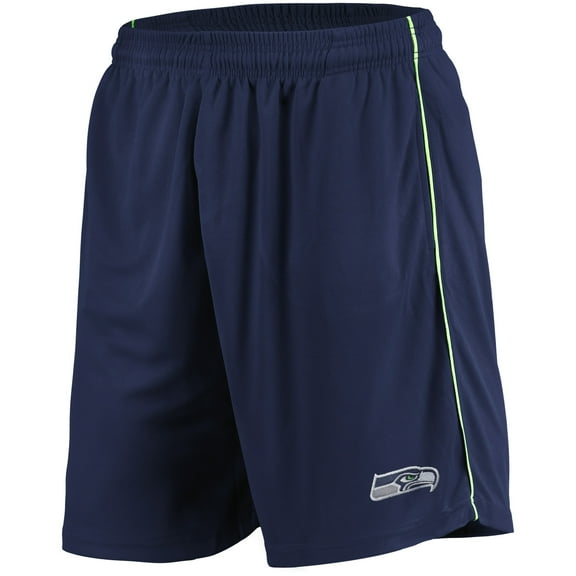 Men's Majestic College Navy Seattle Seahawks Mesh Shorts