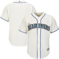 thumbnail image 1 of Men's Majestic Cream Seattle Mariners Official Cool Base Jersey, 1 of 5